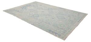 Tappeto Kilim Geometrico Azzurro Beige 199x293 Cm