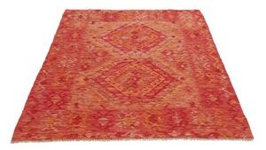 Tappeto Kilim Geometrico Rosso Arancione 118x179 Cm