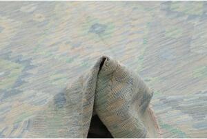 Tappeto Kilim Geometrico Azzurro Beige 199x293 Cm
