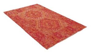 Tappeto Kilim Geometrico Rosso Arancione 118x179 Cm