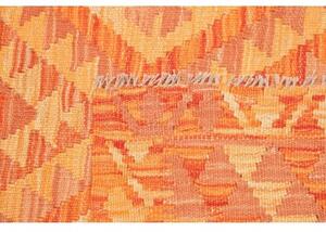 Tappeto Kilim Geometrico Arancione Beige 100x136 Cm