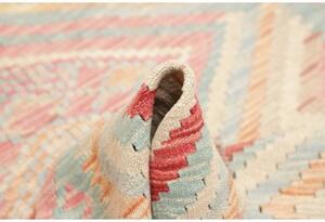 Tappeto Kilim Geometrico Rosa Azzurro 98x139 Cm