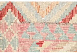 Tappeto Kilim Geometrico Rosa Azzurro 98x139 Cm