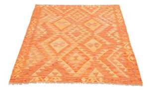 Tappeto Kilim Geometrico Arancione Beige 100x136 Cm
