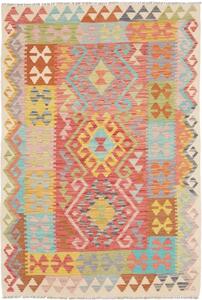 Tappeto Kilim Geometrico Multicolore 102x146 Cm