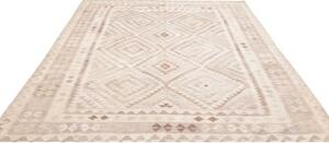 Tappeto Kilim Geometrico Beige Rosa Antico 207x286 Cm