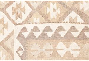Tappeto Kilim Geometrico Avorio Beige 202x286 Cm