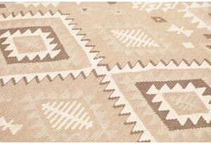 Tappeto Kilim Geometrico Beige Avorio 154x198 Cm