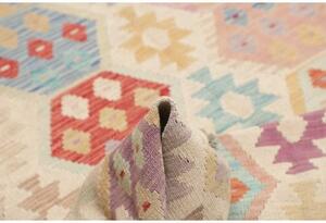 Tappeto Kilim Geometrico Beige Multicolore 189x238 Cm