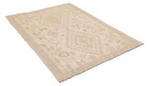 Tappeto Kilim Geometrico Avorio Sabbia 127x170 Cm