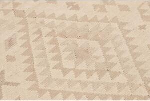 Tappeto Kilim Geometrico Avorio Sabbia 127x170 Cm