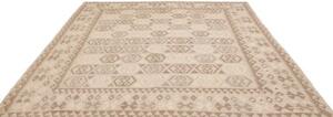 Tappeto Kilim Stilizzato Beige Avorio 245x279 Cm