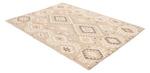 Tappeto Kilim Geometrico Beige Avorio 154x198 Cm