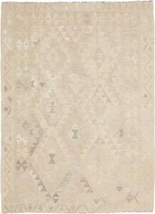Tappeto Kilim Geometrico Beige Avorio 132x178 Cm