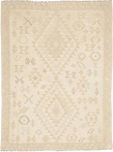 Tappeto Kilim Geometrico Avorio Sabbia 127x170 Cm