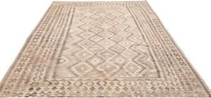 Tappeto Kilim Geometrico Beige Avorio 198x291 Cm