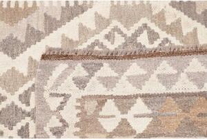 Tappeto Kilim Geometrico Beige Tortora 127x201 Cm