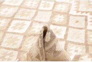 Tappeto Kilim Geometrico Avorio Beige 202x286 Cm