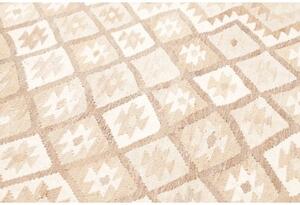 Tappeto Kilim Geometrico Avorio Beige 202x286 Cm