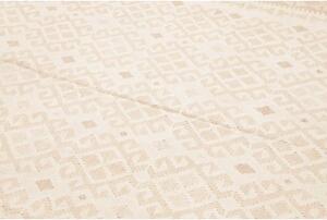 Tappeto Kilim Geometrico Avorio Beige 204x302 Cm