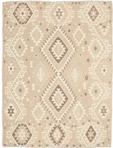 Tappeto Kilim Geometrico Beige Avorio 154x198 Cm