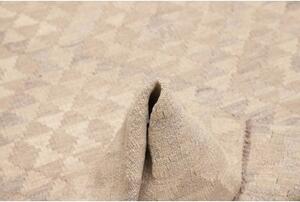 Tappeto Kilim Geometrico Beige Grigio 134x181 Cm