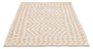 Tappeto Kilim Geometrico Avorio Beige 124x172 Cm
