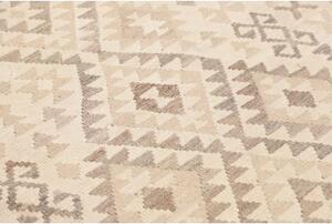 Tappeto Kilim Geometrico Avorio Tortora 143x189 Cm