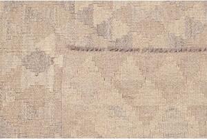 Tappeto Kilim Geometrico Beige Grigio 134x181 Cm