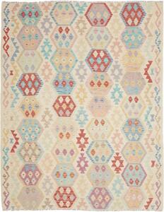 Tappeto Kilim Geometrico Beige Multicolore 189x238 Cm