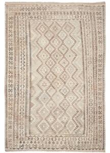 Tappeto Kilim Geometrico Beige Avorio 198x291 Cm