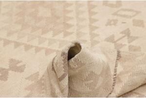 Tappeto Kilim Geometrico Avorio Sabbia 127x170 Cm