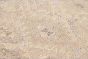 Tappeto Kilim Geometrico Beige Avorio 132x178 Cm