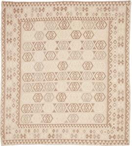 Tappeto Kilim Stilizzato Beige Avorio 245x279 Cm