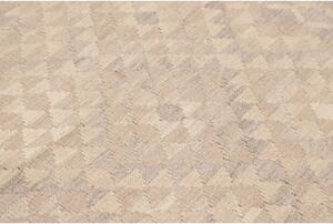 Tappeto Kilim Geometrico Beige Grigio 134x181 Cm
