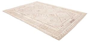 Tappeto Kilim Geometrico Beige Rosa Antico 207x286 Cm