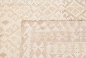 Tappeto Kilim Geometrico Avorio Beige 204x302 Cm