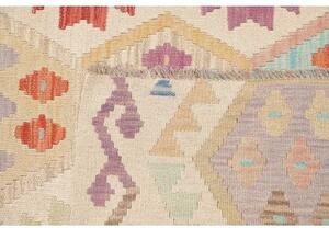 Tappeto Kilim Geometrico Beige Multicolore 189x238 Cm