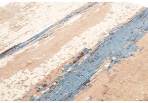 Tappeto Berbero Astratto Beige Azzurro 169x246 Cm