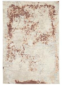 Tappeto Berbero Astratto Beige Ruggine 174x250 Cm