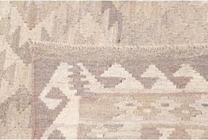 Tappeto Kilim Geometrico Beige Grigio Tortora 208x286 Cm