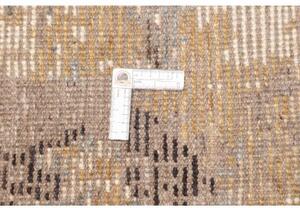Tappeto Berbero Astratto Beige Marrone Scuro 164x237 Cm