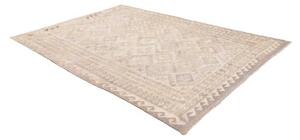 Tappeto Kilim Geometrico Beige Grigio Tortora 208x286 Cm