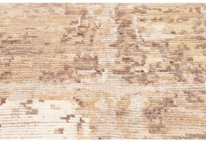 Tappeto Berbero Geometrico Beige Avorio Corsia 84x399 Cm