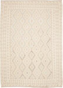 Tappeto Kilim Geometrico Beige Avorio 203x281 Cm
