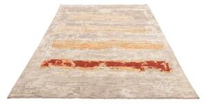 Tappeto Berbero Geometrico Grigio Beige 169x239 Cm