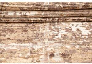 Tappeto Berbero Patchwork Beige Marrone Tortora Corsia 88x399 Cm