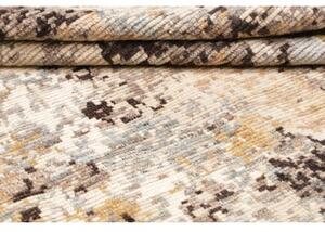 Tappeto Berbero Astratto Beige Marrone Scuro 164x237 Cm