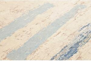 Tappeto Berbero Geometrico Avorio Blu 174x236 Cm