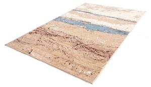 Tappeto Berbero Astratto Beige Azzurro 169x246 Cm